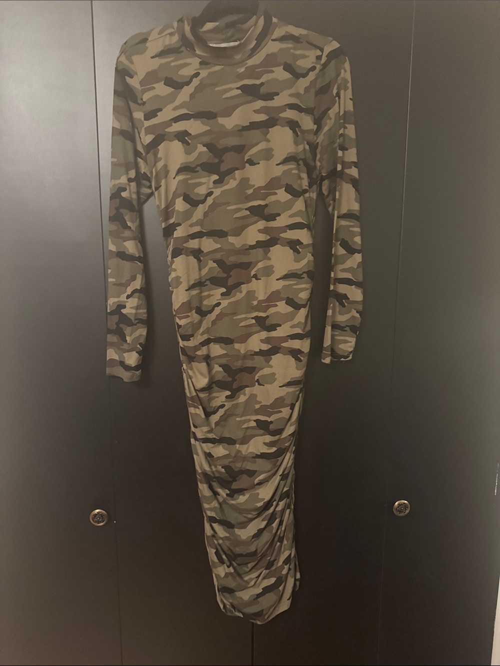 Almost Famous Women’s Camo Long Sleeve Dress